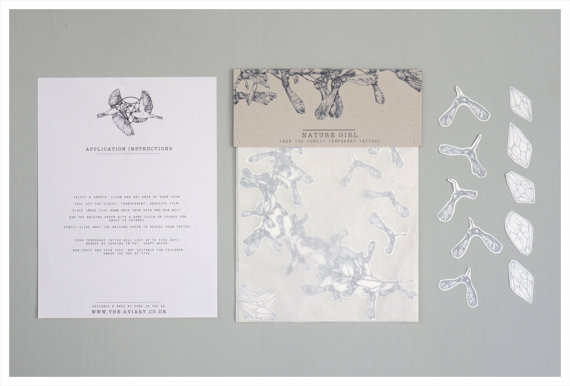 Sycamore + Crystal Temporary Tattoo Set - Bespoke Masks, Headdresses ...