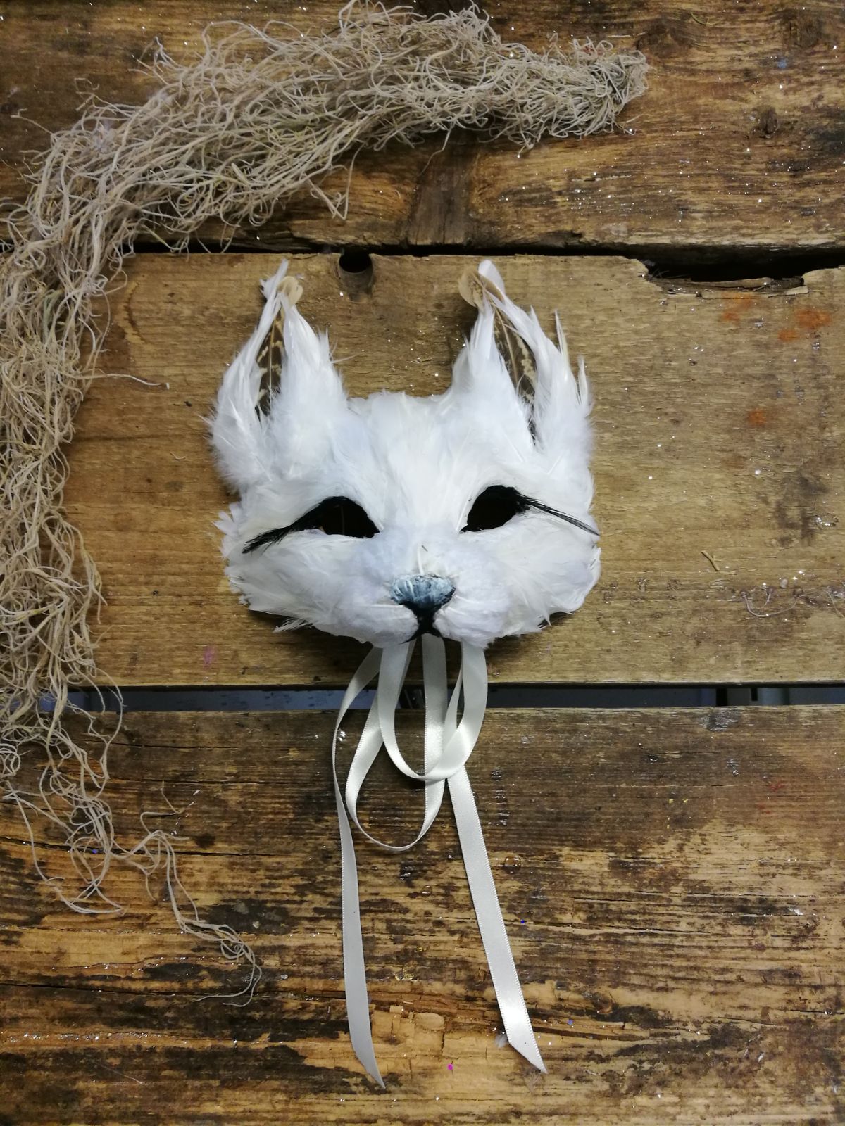 Children's Luxury White Fox Cub Mask - Bespoke Masks, Headdresses ...